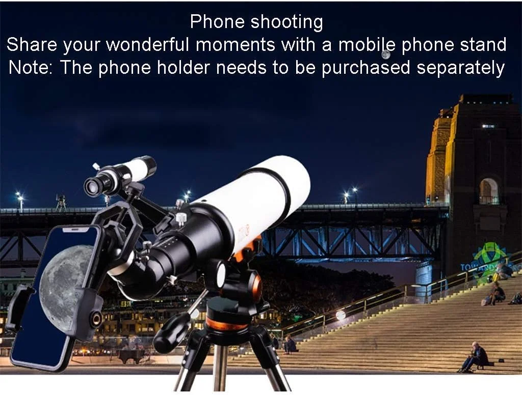 تلسکوپ، تلسکوپ مسافرتی، تلسکوپ شکستنی نجومی برای کودکان مبتدی، تلسکوپ قابل حمل برای بزرگسالان به همراه کیف حمل