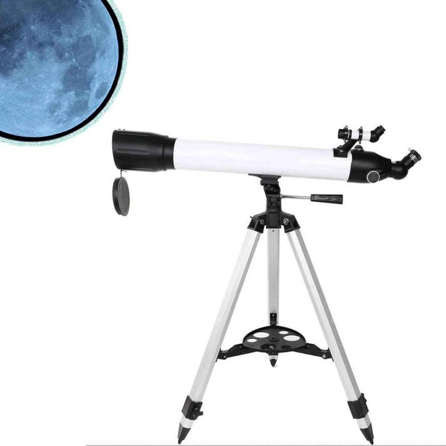 تلسکوپ شکستنی 60EQ، دهانه 60 میلی‌متری و فاصله کانونی 700 میلی‌متری، همراهی عالی برای دیدن ماه و سیارات