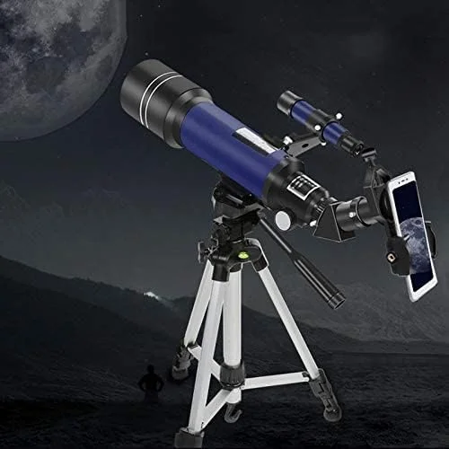 تلسکوپ مسافرتی قابل حمل، تلسکوپ شکستنی نجومی با دیافراگم مناسب کودکان، بزرگسالان و مبتدیان، به همراه کیف حمل و سه پایه با ارتفاع قابل تنظیم