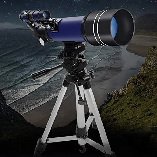 تلسکوپ مسافرتی قابل حمل، تلسکوپ شکستنی نجومی با دیافراگم مناسب کودکان، بزرگسالان و مبتدیان، به همراه کیف حمل و سه پایه با ارتفاع قابل تنظیم