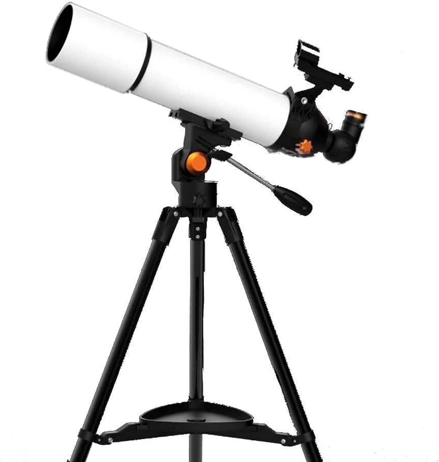تلسکوپ مسافرتی انکساری 80 میلی‌متری با پایه قابل تنظیم و آداپتور تلفن هوشمند، برای تماشای ستارگان