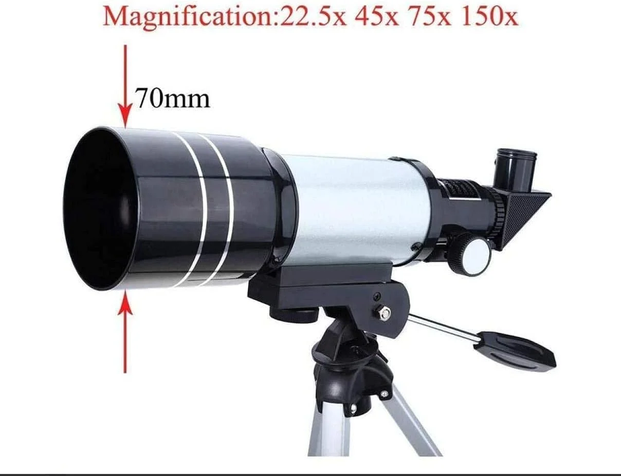 تلسکوپ حرفه ای منوچشمی نجومی با پایه، تلسکوپ شکستنی زوم با عملکرد بالا و قدرتمند برای فضای نجومی، آبی، تلسکوپ