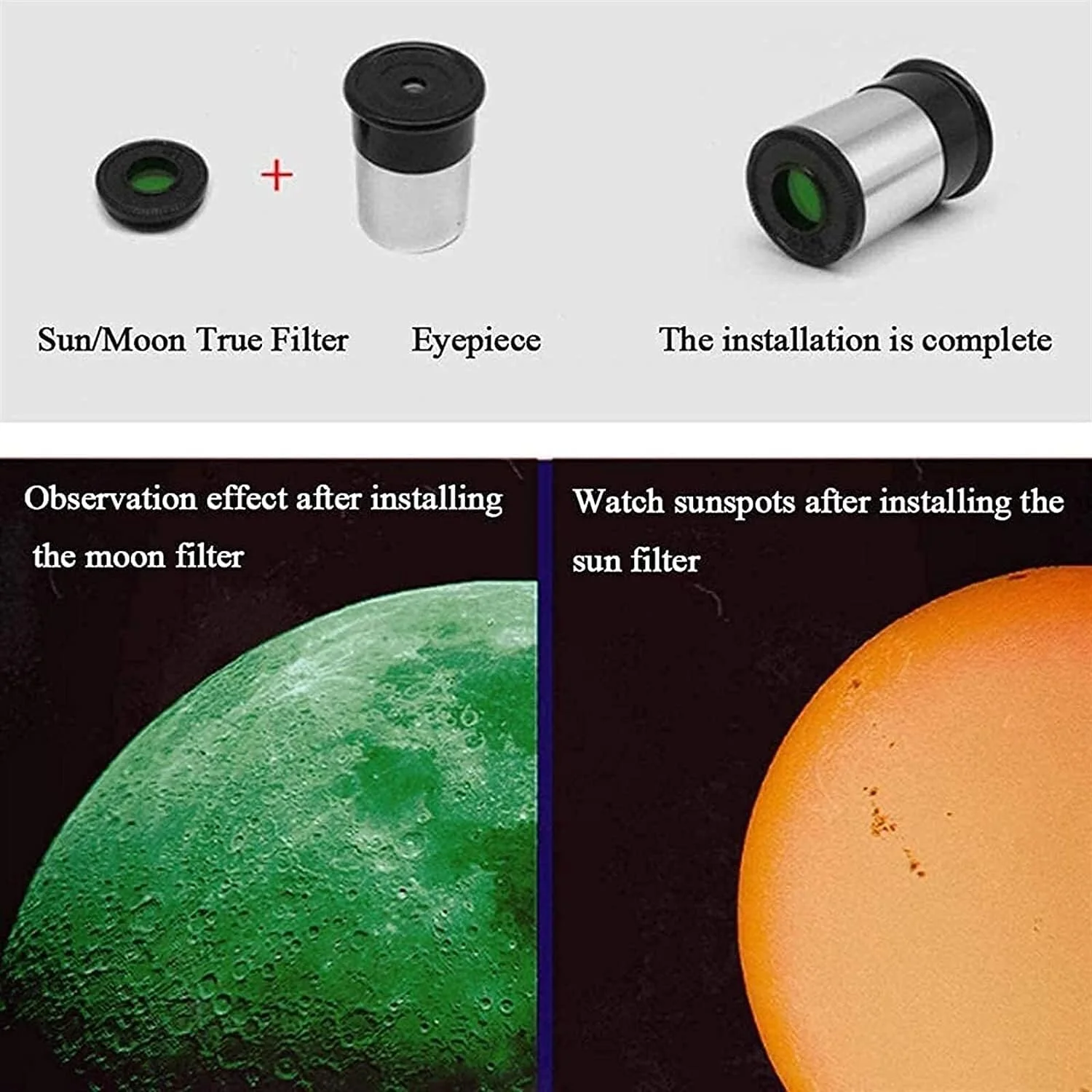 تلسکوپ منوچشمی بیرونی فضایی شکست نور نجومی با منظره یاب 5X24