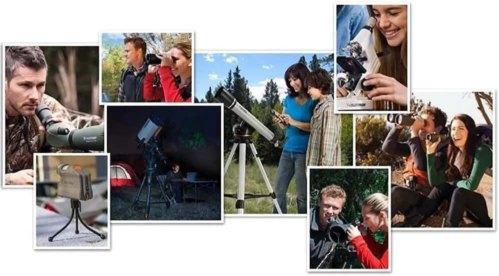 تلسکوپ مسافرتی قابل حمل تلسکوپ شکست نور نجومی ۱۳۰ میلی‌متری با پایه قابل تنظیم و یابنده، مناسب برای کودکان و نوجوانان