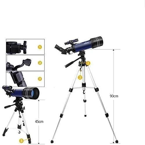 تلسکوپ HD حرفه ای برای کودکان و بزرگسالان، تلسکوپ نجومی انکساری، تماشای ماه، تماشای پرندگان