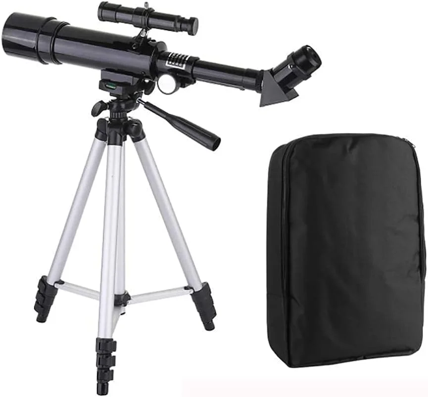 تلسکوپ کودکانه، تلسکوپ مسافرتی انکساری 50 میلی‌متری قابل حمل، ایده آل برای کاوش فضا و ماه توسط کودکان، لنز مون استار، تلسکوپ مسافرتی، هدیه آموزشی