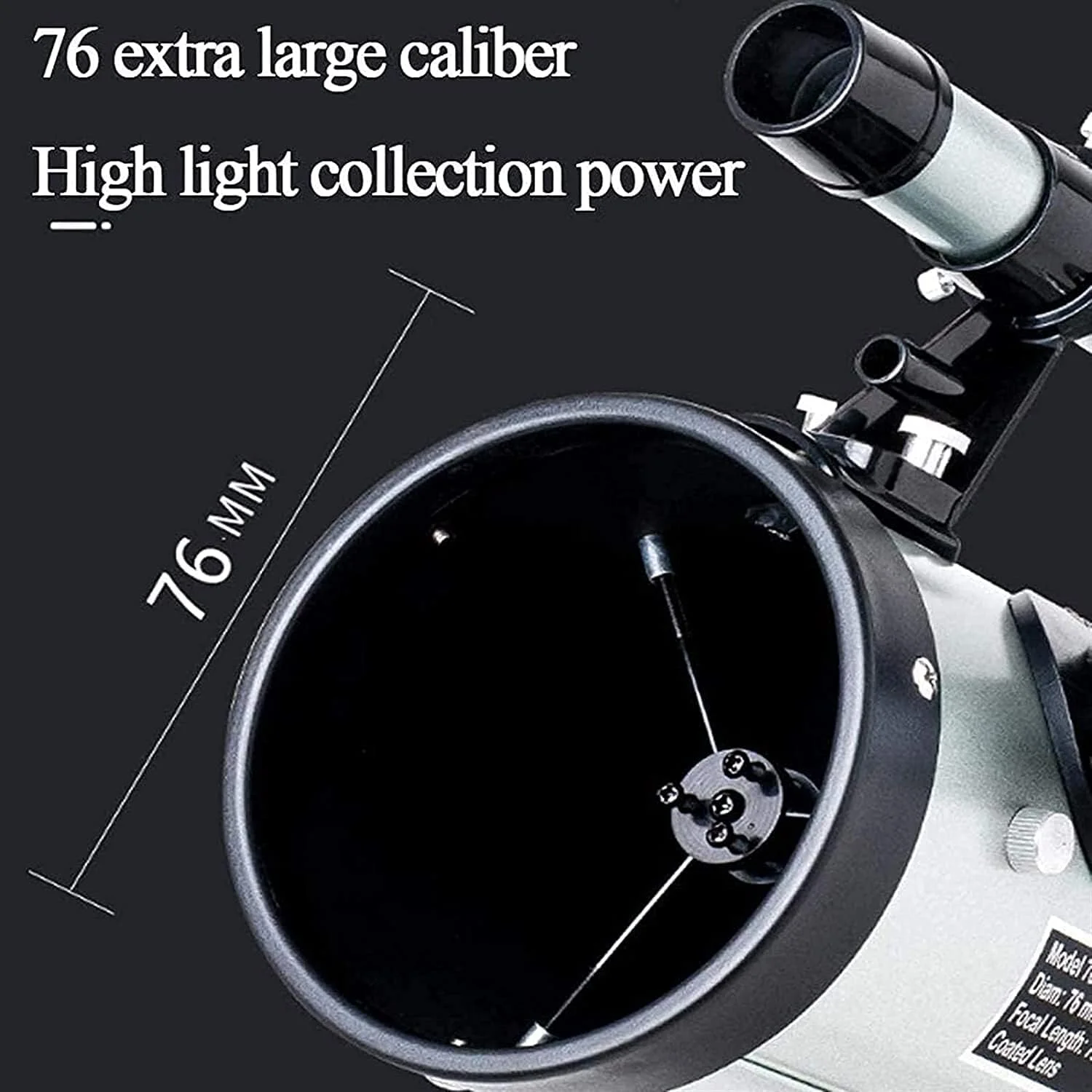 تلسکوپ منوچشمی بیرونی فضایی شکست نور نجومی با منظره یاب 5X24