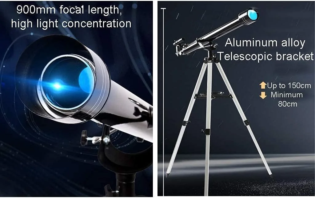 تلسکوپ کودکان با فاصله کانونی 900 میلیمتر، تلسکوپ انکساری همراه خوب برای دیدن ماه و سیارات - تلسکوپ مسافرتی عالی با کوله پشتی برای کودکان و مبتدیان تلسکوپ کودکان با فاصله کانونی 900 میلیمتر، تلسکوپ انکساری همراه خوب برای دیدن ماه و سیارات - تلسکوپ مسافرتی عالی با کوله پشتی برای کودکان و مبتدیان