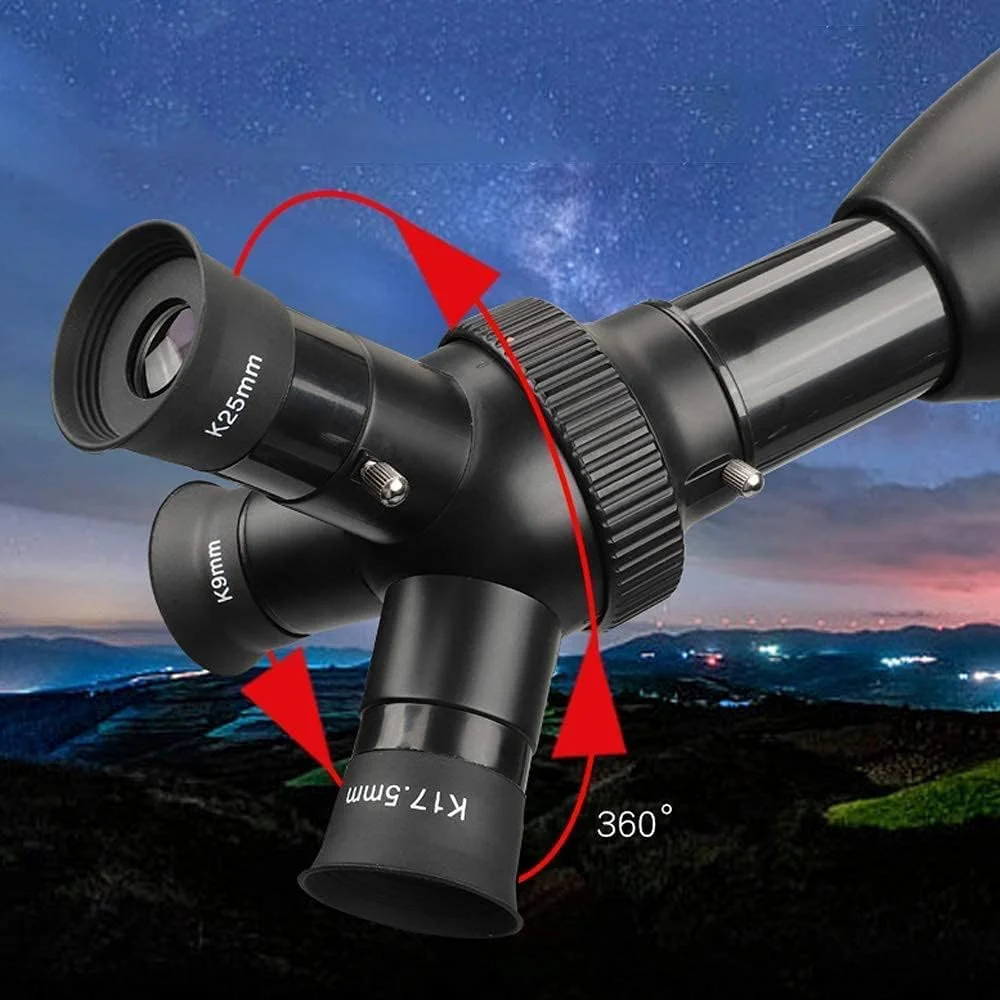 تلسکوپ برای کودکان مبتدی، دیافراگم 60 میلیمتری، لنز منشوری BAK4 با فاصله کانونی 500 میلیمتری، تلسکوپ انکساری نجومی، چشمی 3 در 1 با پایه تلفن هوشمند، پایه و کنترل از راه دور بیسیم تلسکوپ برای کودکان مبتدی، دیافراگم 60 میلیمتری، لنز منشوری BAK4 با فاصله کانونی 500 میلیمتری، تلسکوپ انکساری نجومی، چشمی 3 در 1 با پایه تلفن هوشمند، پایه و کنترل از راه دور بیسیم