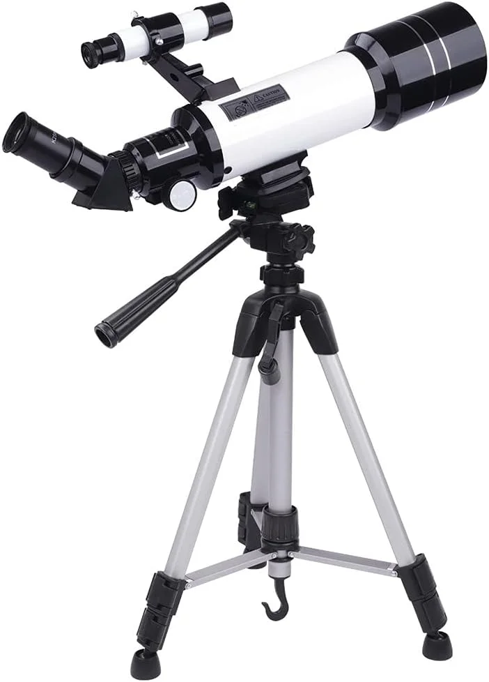 تلسکوپ قابل حمل برای تماشای پرندگان، دیافراگم 70 میلی‌متری، تلسکوپ‌های انکساری 400 میلی‌متری با آداپتور تلفن هوشمند و سه‌پایه قابل تنظیم