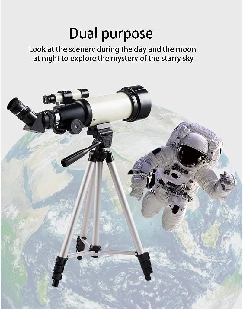 تلسکوپ فضای باز، تلسکوپ کودکان، بزرگسالان و مبتدیان، تلسکوپ شکست نور نجومی 70 میلی متری با دهانه 400 میلی متری، تلسکوپ مسافرتی قابل حمل با پایه قابل تنظیم تلسکوپ فضای باز، تلسکوپ کودکان، بزرگسالان و مبتدیان، تلسکوپ شکست نور نجومی 70 میلی متری با دهانه 400 میلی متری، تلسکوپ مسافرتی قابل حمل با پایه قابل تنظیم