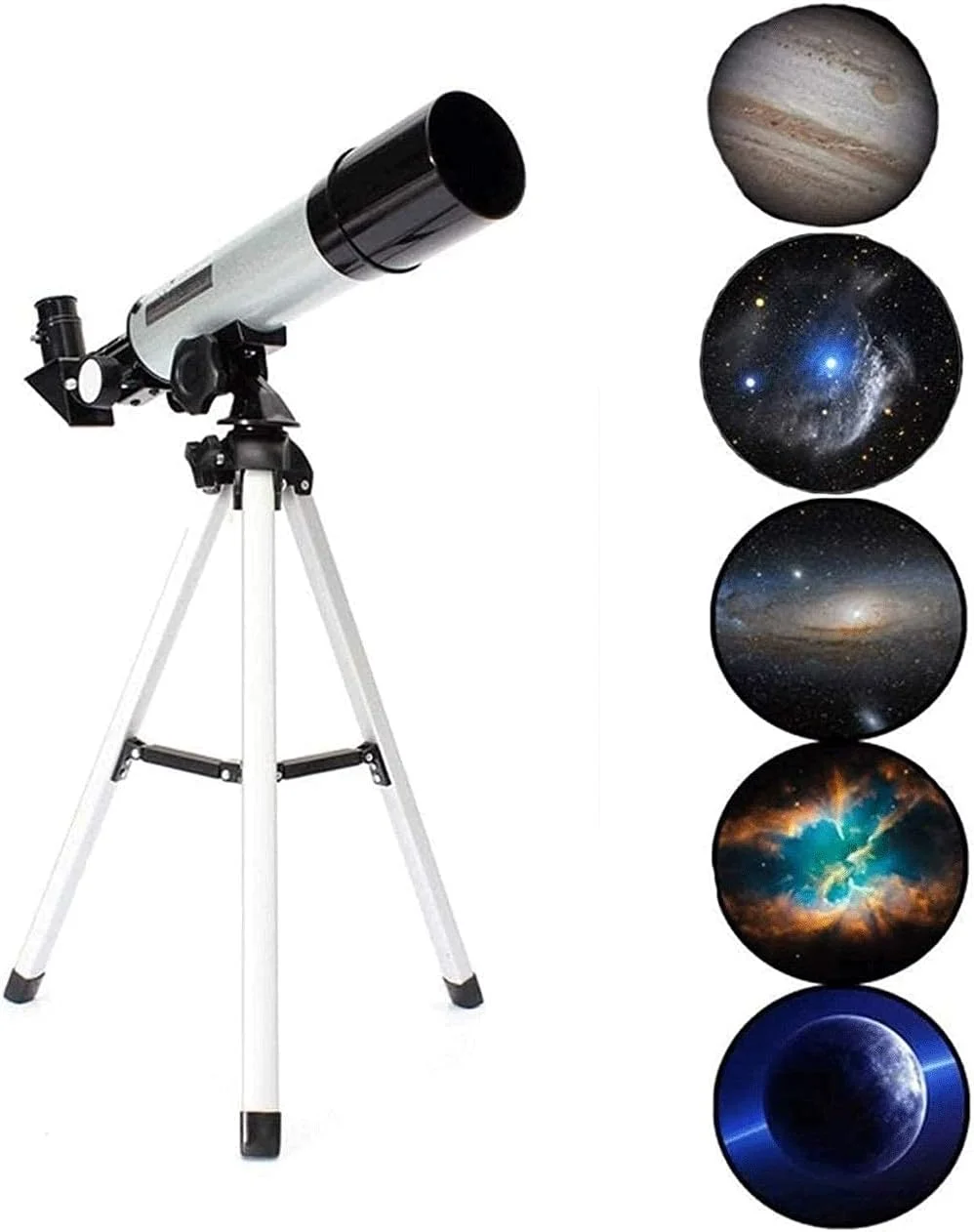 تلسکوپ برای بزرگسالان، مبتدیان، کودکان، دیافراگم 50 میلی‌متری 360 میلی‌متری تلسکوپ شکست نور نجومی خوب