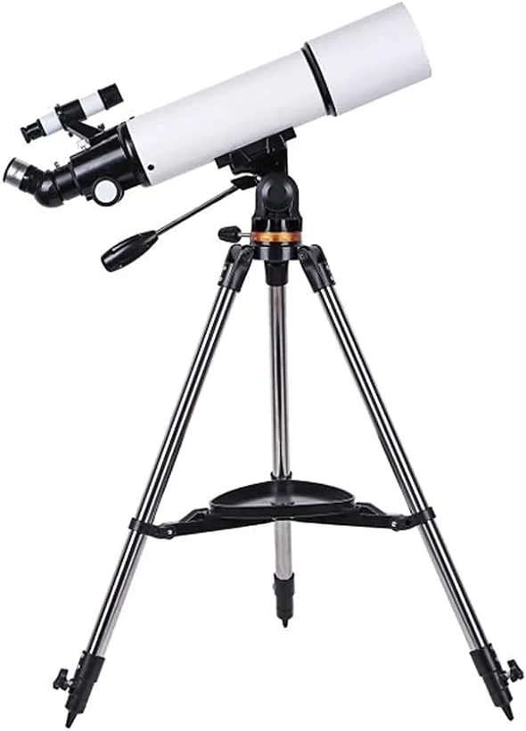 تلسکوپ برای کودکان مبتدی، تلسکوپ با پایه و لوازم جانبی نجومی، هدیه ای عالی برای کودکان برای کاوش در ماه، سیارات و مناظر