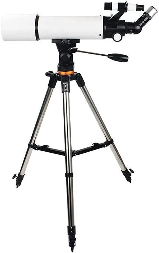 تلسکوپ 80 میلی‌متری برای کودکان، مبتدیان و بزرگسالان، تلسکوپ نجومی 500 میلی‌متری با لنز منشوری BAK4 و پایه برای رصد ماه و سیارات