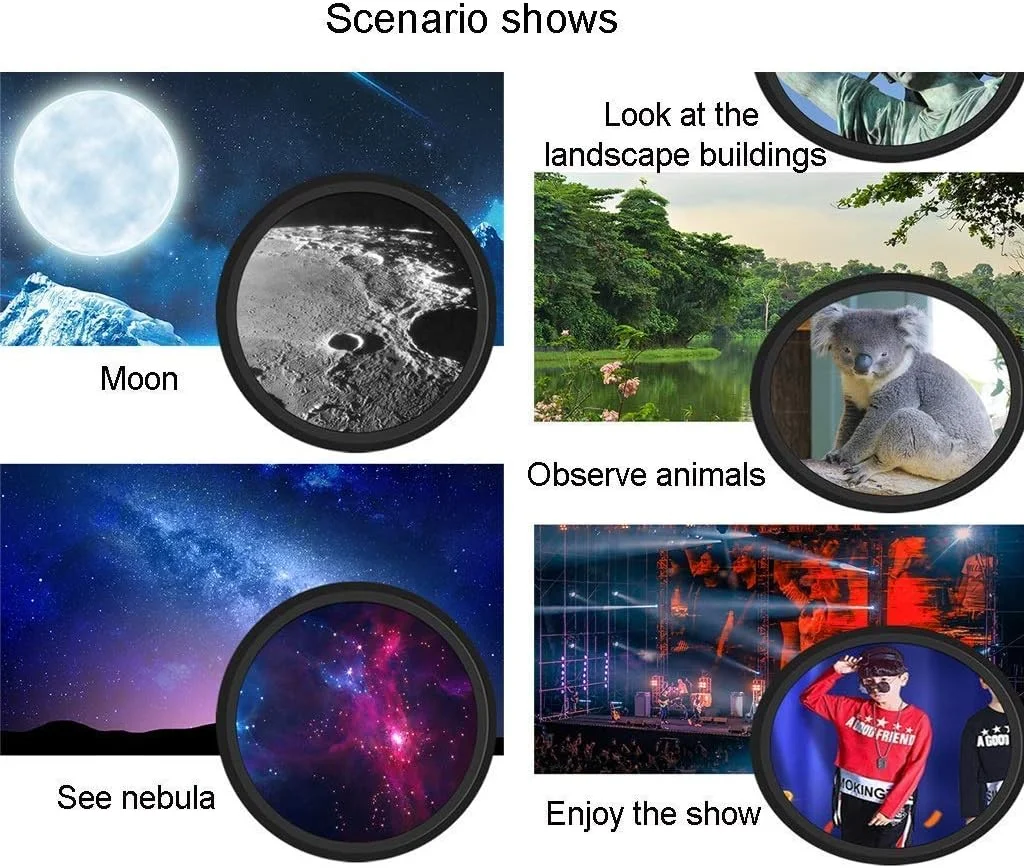 تلسکوپ برای کودکان و مبتدیان، تلسکوپ مسافرتی نجومی قابل حمل، تلسکوپ شکستنی 70 میلی متری، هدیه عالی نجوم برای کودکان برای کاوش در فضای ماه
