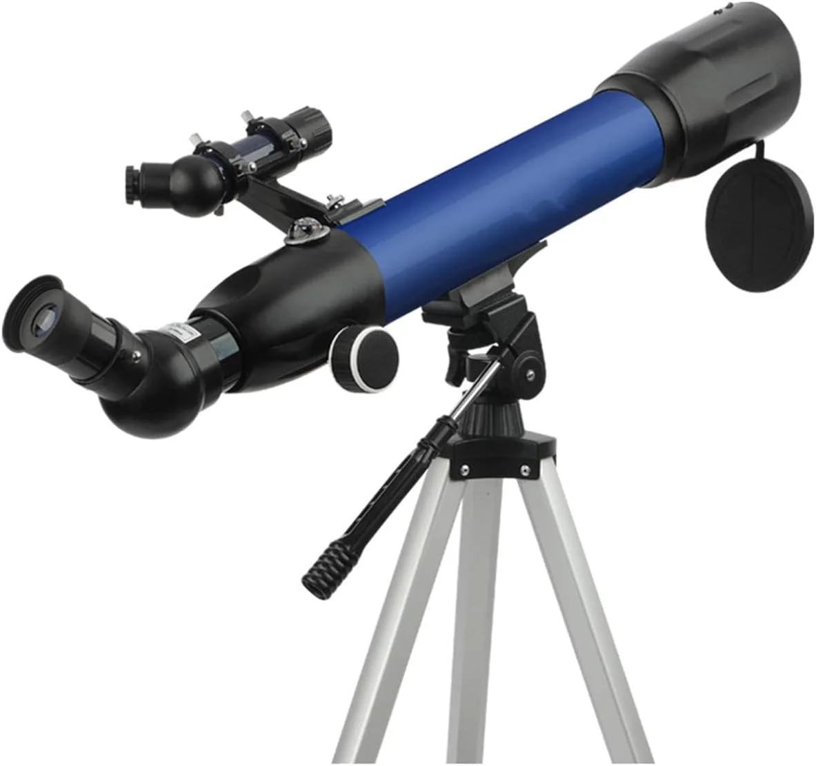 تلسکوپ نجومی انکساری با دهانه 60 میلی‌متری و فاصله کانونی 500 میلی‌متری برای کودکان و مبتدیان، سه‌پایه با ارتفاع قابل تنظیم، تلسکوپ مسافرتی با کیف حمل
