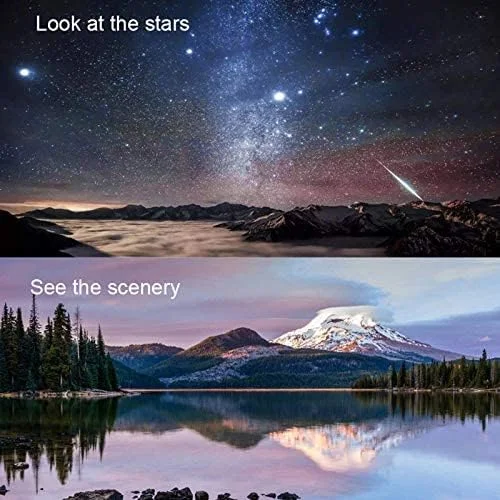 تلسکوپ نجومی انکساری با دهانه 60 میلی‌متری و فاصله کانونی 500 میلی‌متری برای کودکان و مبتدیان، سه‌پایه با ارتفاع قابل تنظیم، تلسکوپ مسافرتی با کیف حمل