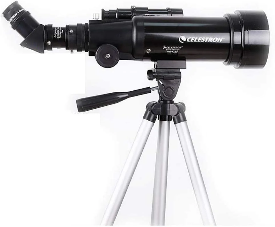 تلسکوپ با فاصله کانونی 400 میلی‌متر برای کودکان، بزرگسالان و مبتدیان نجوم، تلسکوپ انکساری برای نجوم، تلسکوپ مسافرتی قابل حمل با سه‌پایه