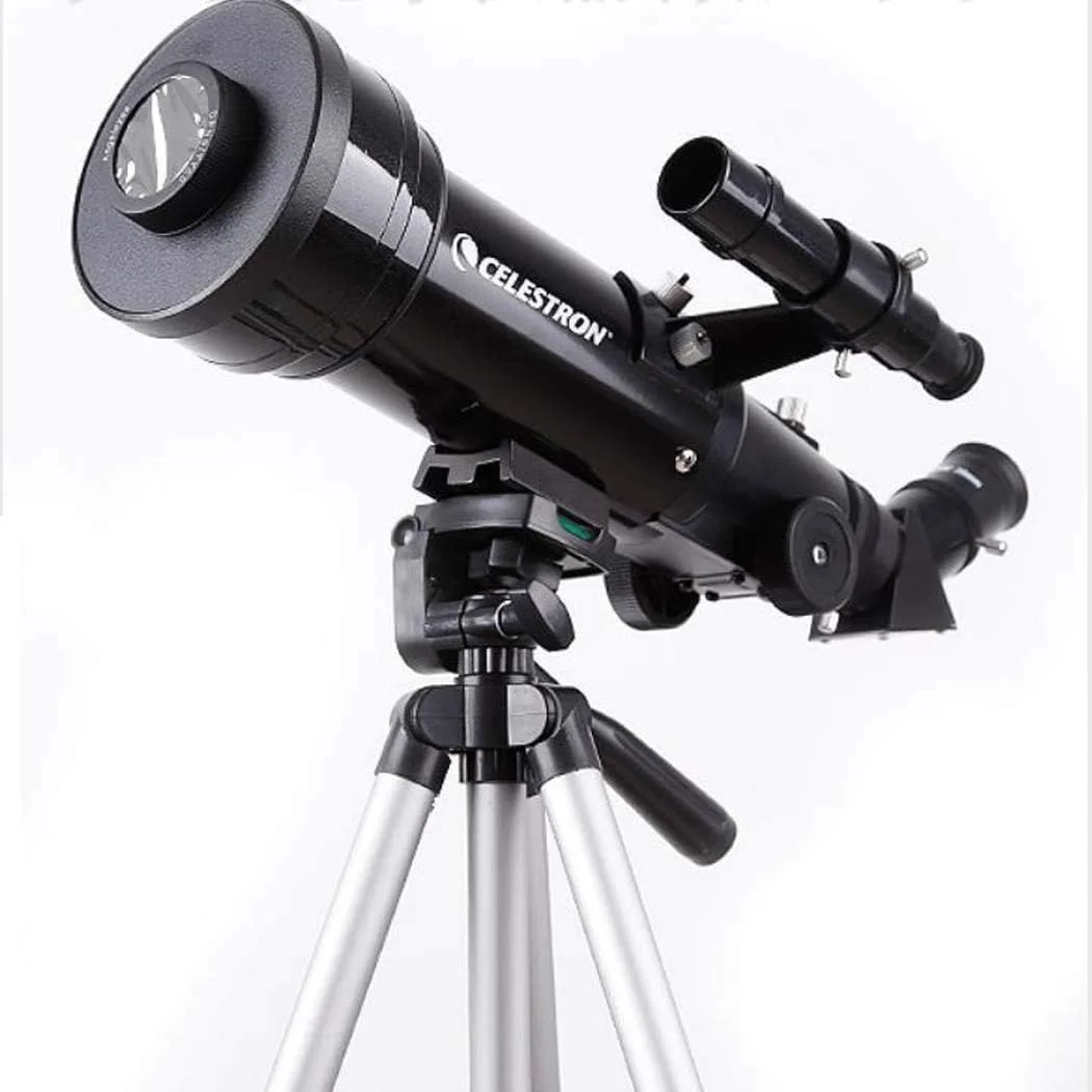 تلسکوپ با فاصله کانونی 400 میلی‌متر برای کودکان، بزرگسالان و مبتدیان نجوم، تلسکوپ انکساری برای نجوم، تلسکوپ مسافرتی قابل حمل با سه‌پایه