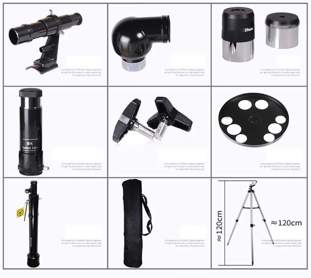 تلسکوپ برای بزرگسالان و مبتدیان نجوم، تلسکوپ انکساری مسافرتی 60 میلیمتری با پایه قابل تنظیم، تلسکوپ مشاهده ماه تلسکوپ برای بزرگسالان و مبتدیان نجوم، تلسکوپ انکساری مسافرتی 60 میلیمتری با پایه قابل تنظیم، تلسکوپ مشاهده ماه
