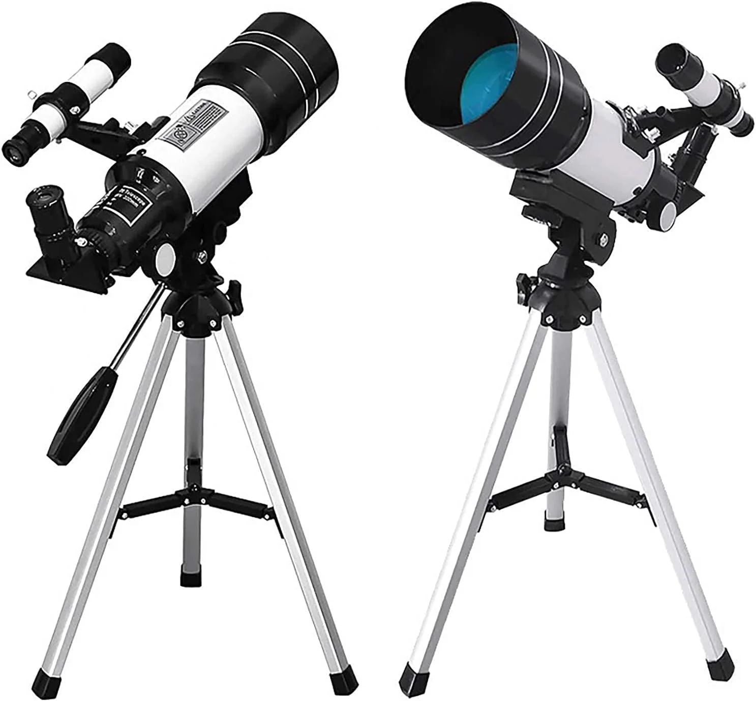 تلسکوپ نجومی برای کودکان، بزرگسالان و مبتدیان، تلسکوپ شکستی سریع برای نجوم، دهانه 70 میلی‌متری، تلسکوپ مسافرتی نجومی 400 میلی‌متری با پایه