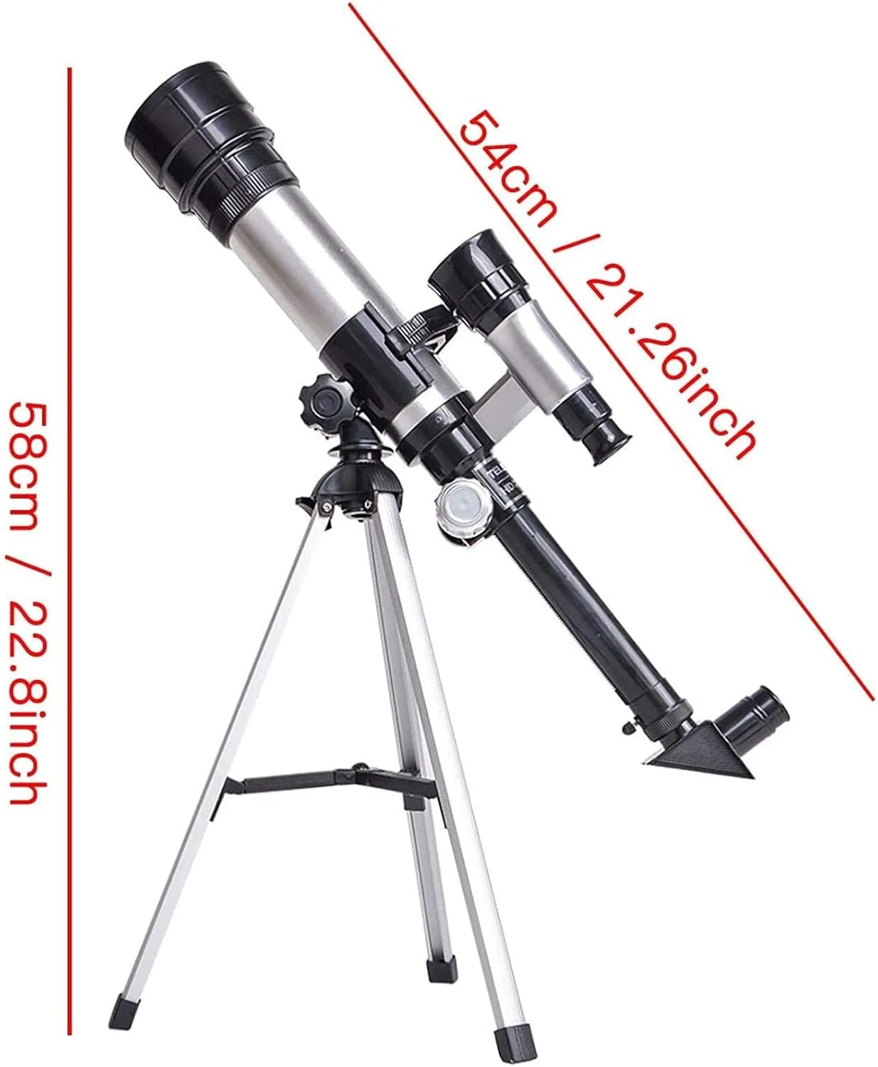 تلسکوپ نجومی برای مبتدیان با سه پایه فولادی مستحکم، تلسکوپ شکستنی نجومی 360x60 میلیمتری برای بزرگسالان، هدیه نجومی عالی برای کودکان برای کاوش در ماه و سیارات (سفید C) تلسکوپ نجومی برای مبتدیان با سه پایه فولادی مستحکم، تلسکوپ شکستنی نجومی 360x60 میلیمتری برای بزرگسالان، هدیه نجومی عالی برای کودکان برای کاوش در ماه و سیارات (سفید C)