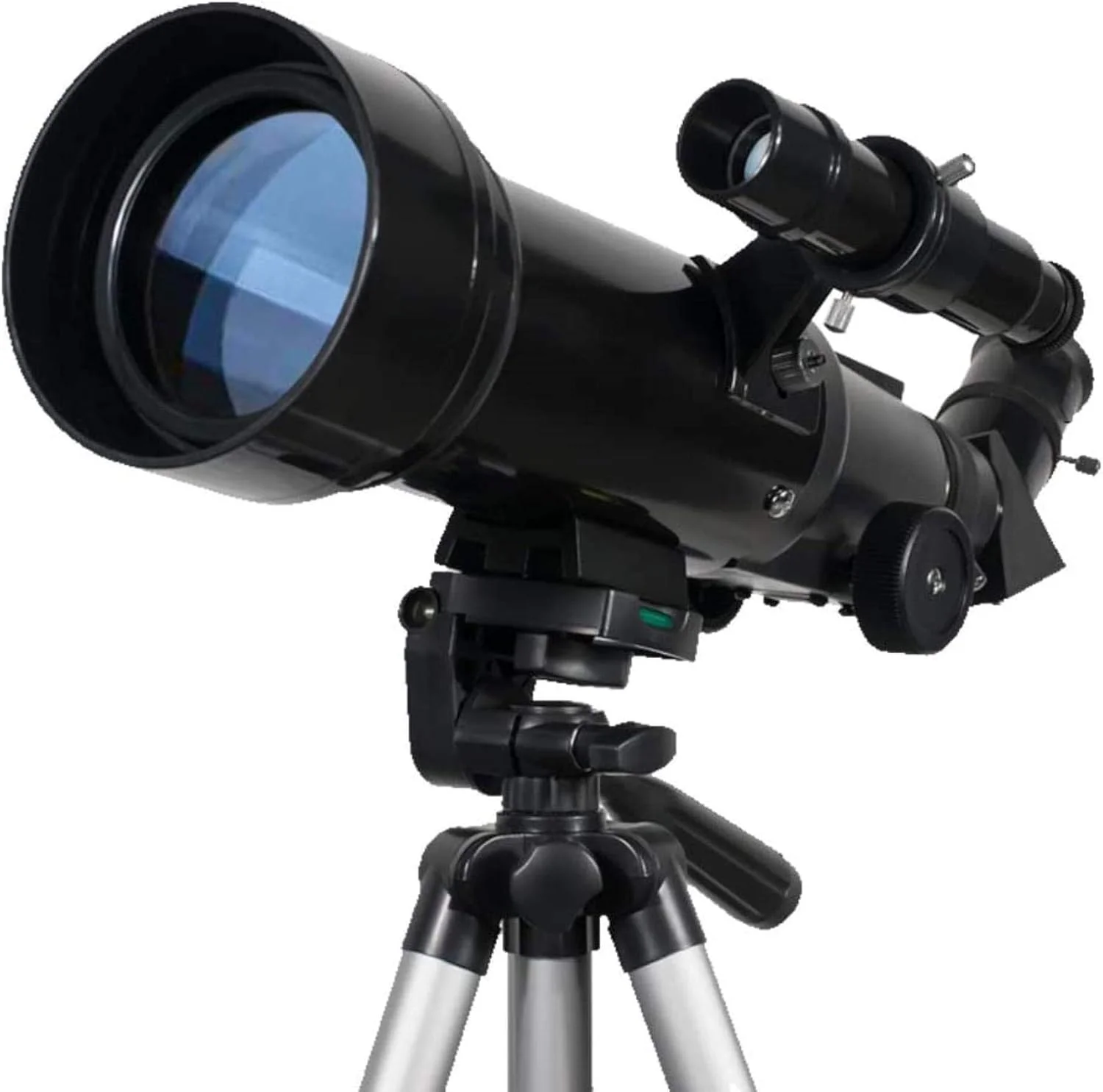 تلسکوپ شکستنی نجومی برای کودکان و بزرگسالان به همراه آداپتور تلفن هوشمند، تلسکوپ نجومی مبتدی با سه پایه، همراه خوب برای مشاهده ماه و سیارات، مناسب برای فضای داخلی/خارجی