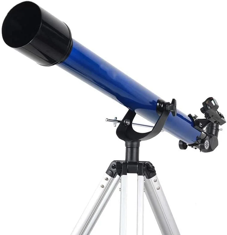 تلسکوپ 60 میلی‌متری با دهانه 800 میلی‌متری AZ شکست نور نجومی فشرده BAK4 با لنز منشوری به همراه آداپتور تلفن هوشمند و پایه