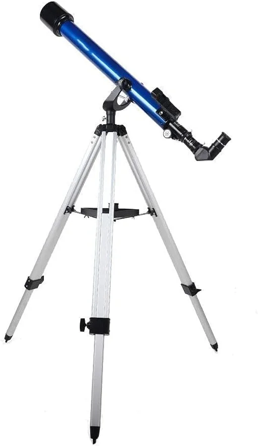 تلسکوپ برای بزرگسالان و کودکان مبتدی، دهانه 60 میلی‌متری، تلسکوپ شکستنی فشرده نجومی AZ با طول 800 میلی‌متر، لنز منشوری BAK4 برای نجوم با آداپتور تلفن هوشمند و پایه