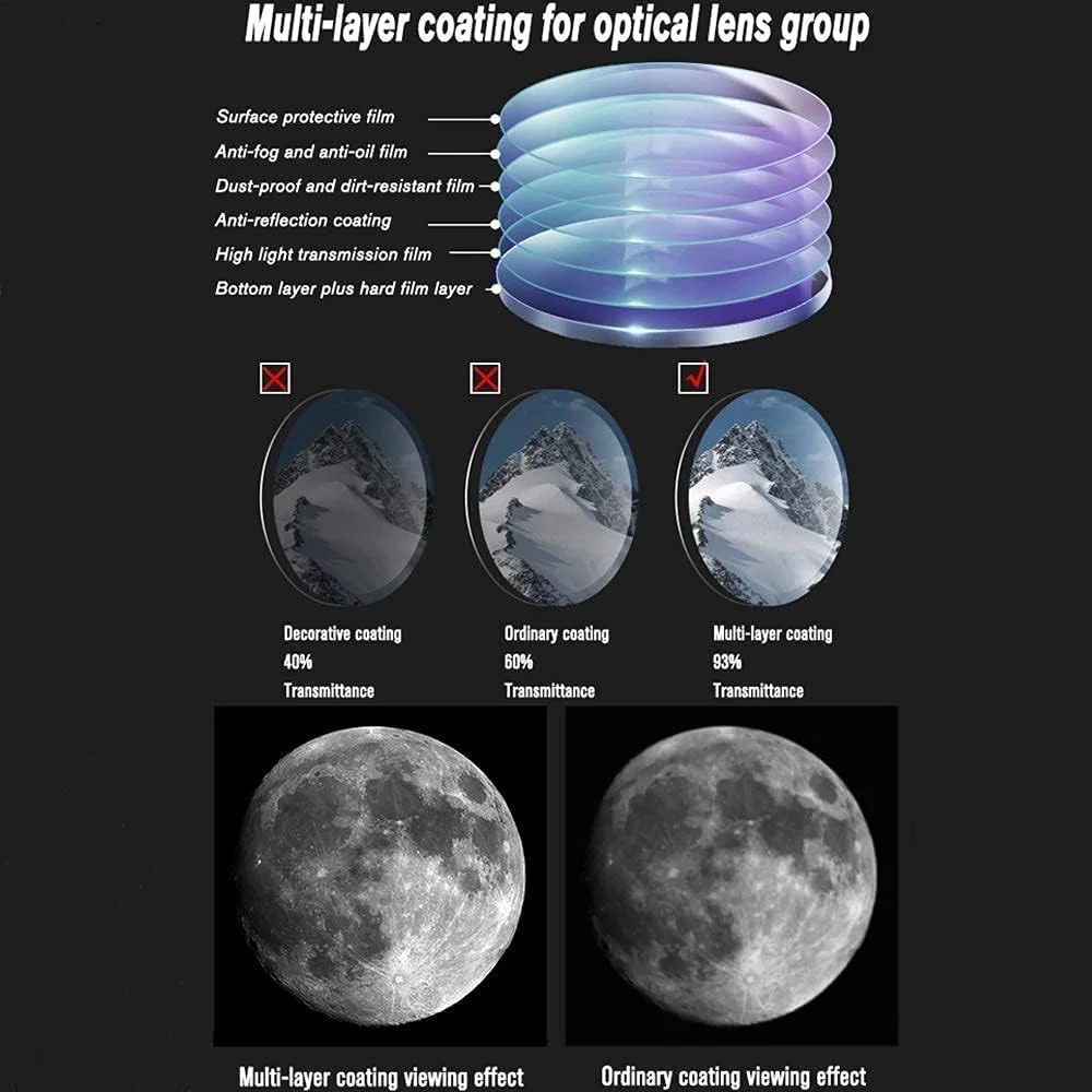 تلسکوپ برای کودکان و بزرگسالان، دهانه 70 میلیمتری، تلسکوپ شکستنی نجومی AZ با فاصله کانونی 400 میلیمتر، مجهز به لنز منشوری BAK4، به همراه پایه و نگهدارنده تلفن هوشمند برای رصد ماه و سیارات تلسکوپ برای کودکان و بزرگسالان، دهانه 70 میلیمتری، تلسکوپ شکستنی نجومی AZ با فاصله کانونی 400 میلیمتر، مجهز به لنز منشوری BAK4، به همراه پایه و نگهدارنده تلفن هوشمند برای رصد ماه و سیارات