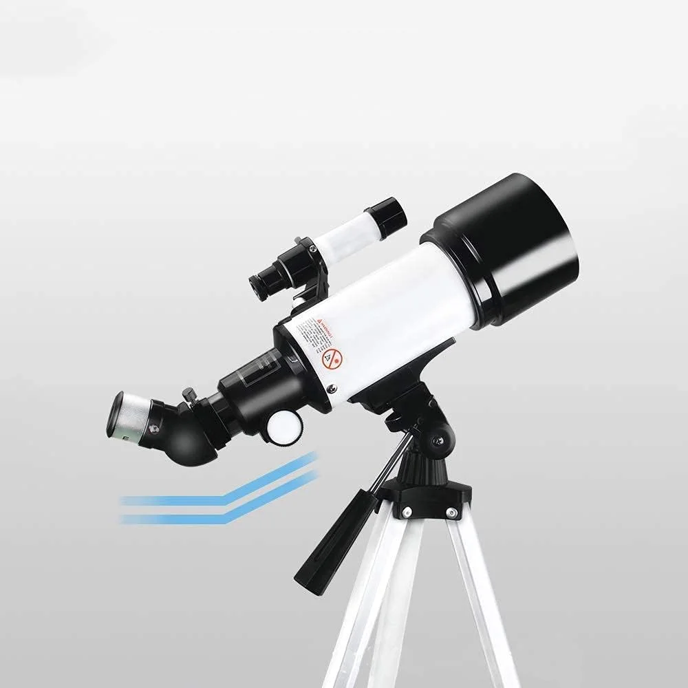 تلسکوپ نجومی 70 میلی‌متری با لنز منشوری BAK4، آداپتور تلفن هوشمند، پایه و کوله پشتی