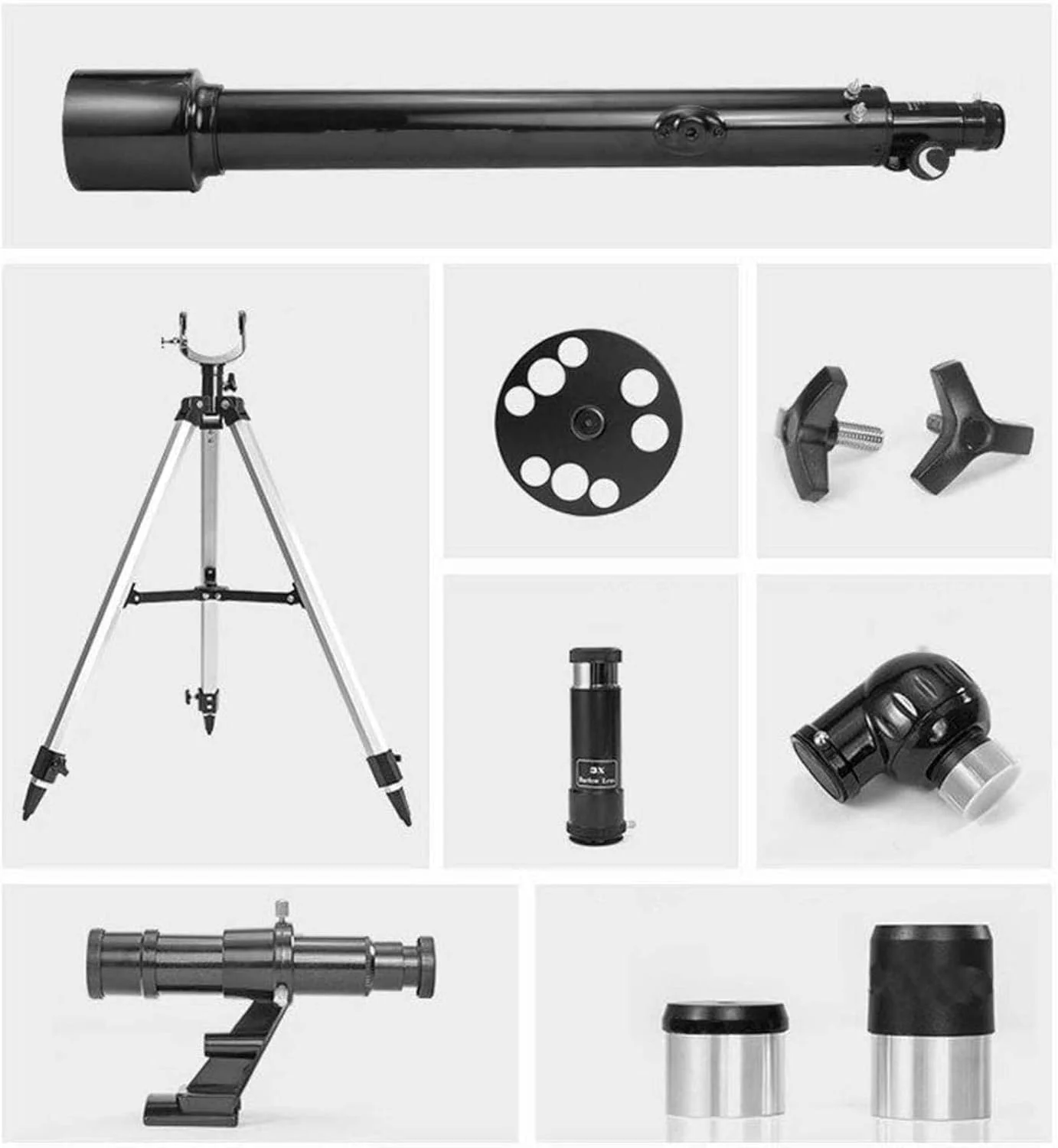 تلسکوپ نجومی شکستنی AZ با سه پایه و 2 چشمی، تلسکوپ نجومی برای کودکان، بزرگسالان و مبتدیان برای عکاسی نجومی و نجوم بصری، برای استفاده در محیط داخلی/خارجی تلسکوپ نجومی شکستنی AZ با سه پایه و 2 چشمی، تلسکوپ نجومی برای کودکان، بزرگسالان و مبتدیان برای عکاسی نجومی و نجوم بصری، برای استفاده در محیط داخلی/خارجی