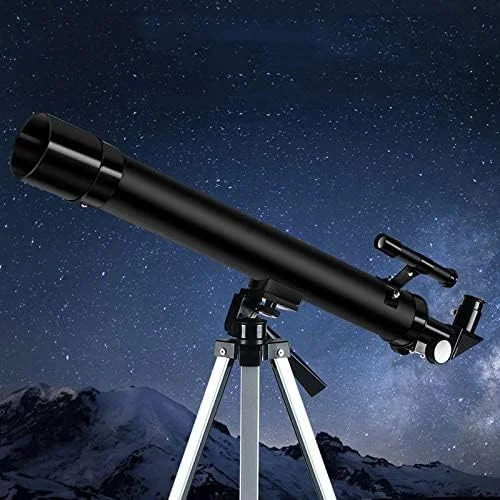 تلسکوپ شکستنی نجومی، تلسکوپ کودکان برای مبتدیان نجوم، جمع و جور و قابل حمل، سه پایه با ارتفاع قابل تنظیم، تلسکوپ مسافرتی