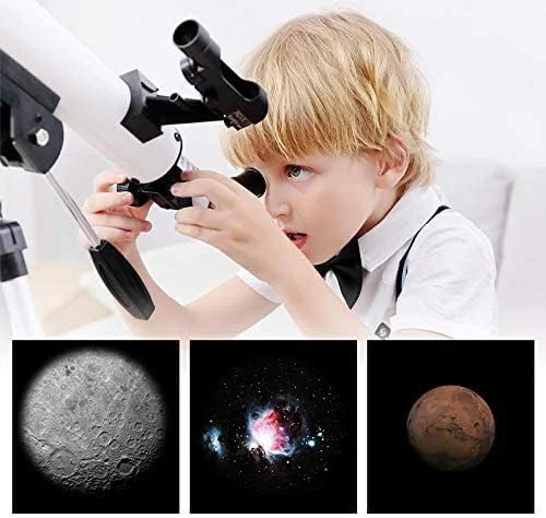 تلسکوپ شکستنی TEmkin، تلسکوپ برای بزرگسالان، کودکان و مبتدیان، تلسکوپ شکستنی نجومی با سه پایه با ارتفاع قابل تنظیم، تلسکوپ مسافرتی جمع و جور و قابل حمل تلسکوپ شکستنی TEmkin، تلسکوپ برای بزرگسالان، کودکان و مبتدیان، تلسکوپ شکستنی نجومی با سه پایه با ارتفاع قابل تنظیم، تلسکوپ مسافرتی جمع و جور و قابل حمل