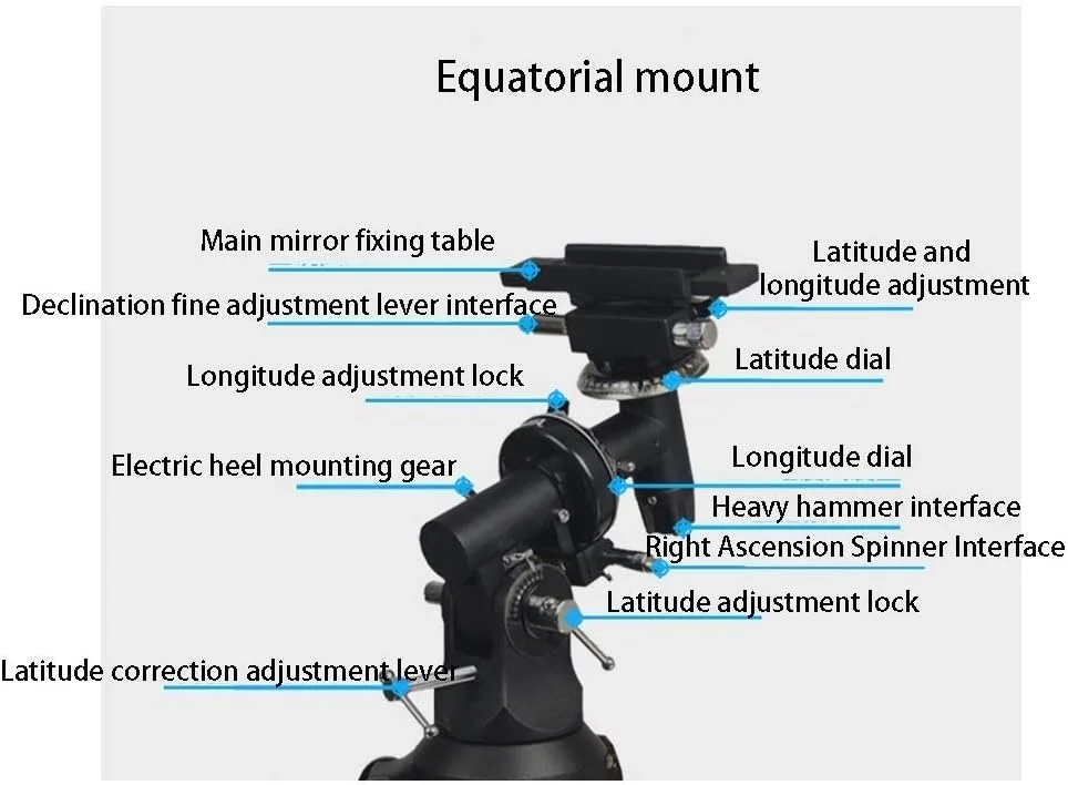 تلسکوپ HD برای تماشای ستارگان، تلسکوپ های شکستنی، دهانه 80 میلی متری، تلسکوپ نجومی 900 میلی متری با پایه قابل تنظیم و پایه تلفن هوشمند