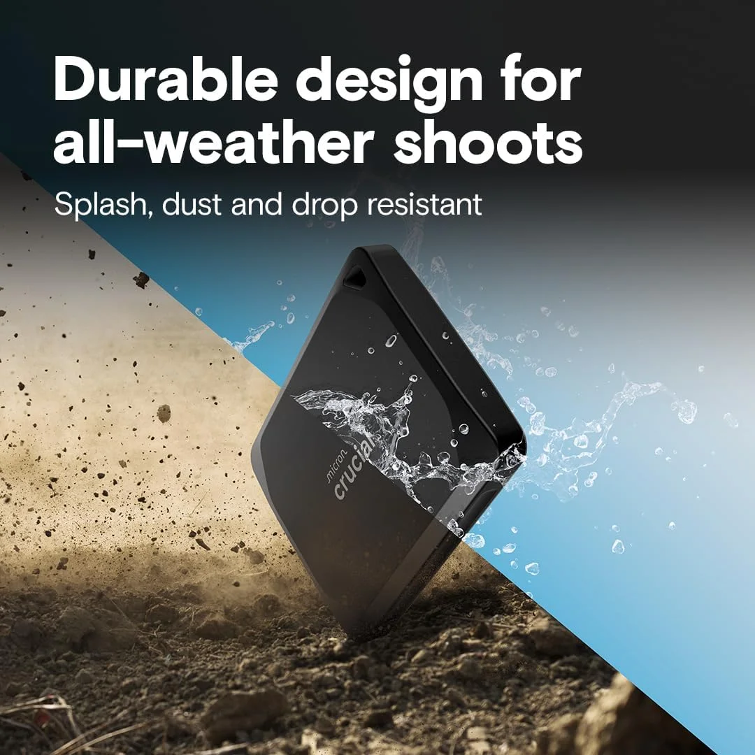 اس اس دی اکسترنال قابل حمل کروشیال X10 Pro با ظرفیت 2 ترابایت - سرعت خواندن تا 2100 مگابایت بر ثانیه، سرعت نوشتن 2000 مگابایت بر ثانیه - مقاوم در برابر آب و گرد و غبار، سازگار با PC و Mac، به همراه پیشنهاد Mylio Photos+ - درایو حالت جامد اکسترنال USB 3.2 - مدل CT2000X10PROSSD902 اس اس دی اکسترنال قابل حمل کروشیال X10 Pro با ظرفیت 2 ترابایت - سرعت خواندن تا 2100 مگابایت بر ثانیه، سرعت نوشتن 2000 مگابایت بر ثانیه - مقاوم در برابر آب و گرد و غبار، سازگار با PC و Mac، به همراه پیشنهاد Mylio Photos+ - درایو حالت جامد اکسترنال USB 3.2 - مدل CT2000X10PROSSD902