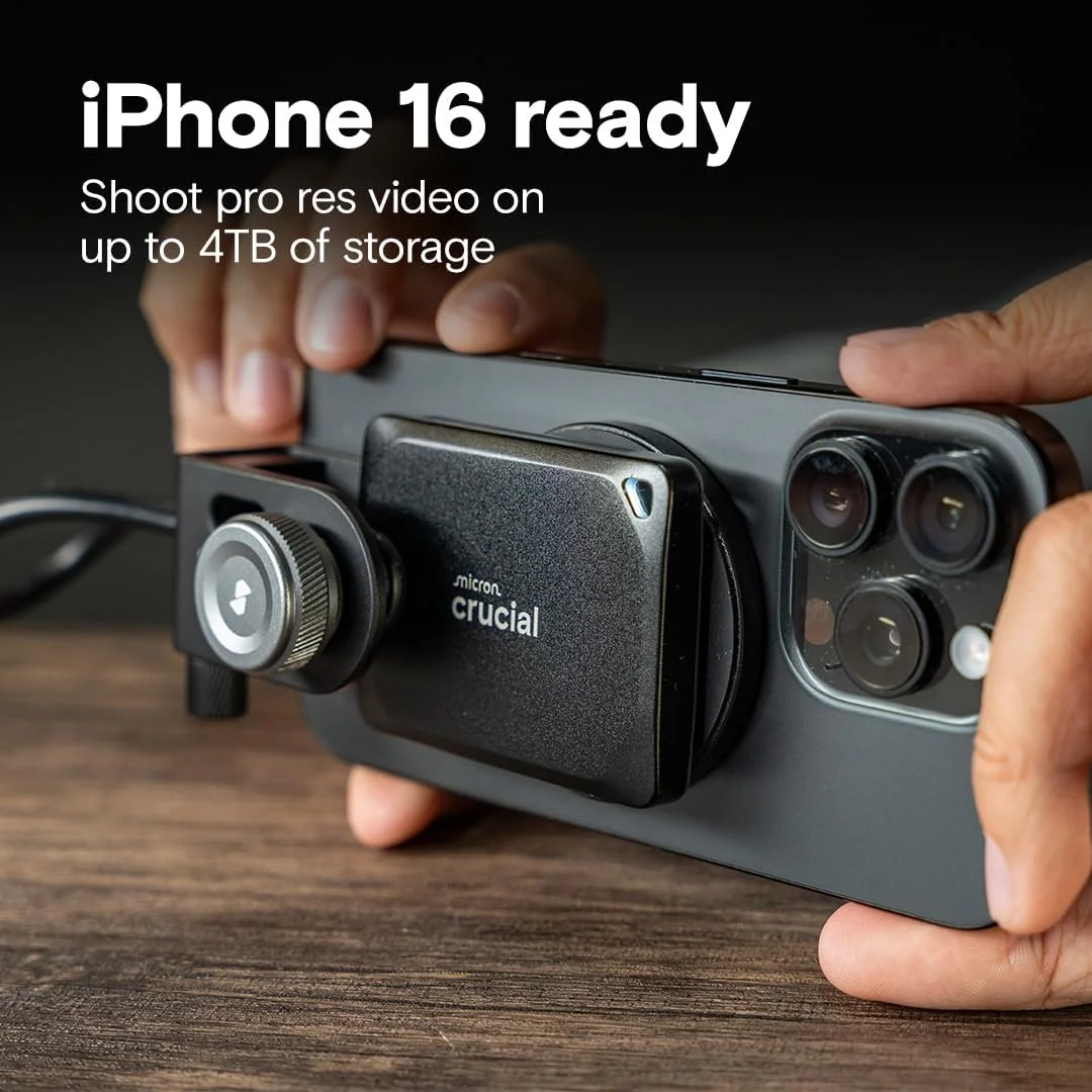 اس اس دی اکسترنال قابل حمل کروشیال X10 Pro با ظرفیت 2 ترابایت - سرعت خواندن تا 2100 مگابایت بر ثانیه، سرعت نوشتن 2000 مگابایت بر ثانیه - مقاوم در برابر آب و گرد و غبار، سازگار با PC و Mac، به همراه پیشنهاد Mylio Photos+ - درایو حالت جامد اکسترنال USB 3.2 - مدل CT2000X10PROSSD902 اس اس دی اکسترنال قابل حمل کروشیال X10 Pro با ظرفیت 2 ترابایت - سرعت خواندن تا 2100 مگابایت بر ثانیه، سرعت نوشتن 2000 مگابایت بر ثانیه - مقاوم در برابر آب و گرد و غبار، سازگار با PC و Mac، به همراه پیشنهاد Mylio Photos+ - درایو حالت جامد اکسترنال USB 3.2 - مدل CT2000X10PROSSD902