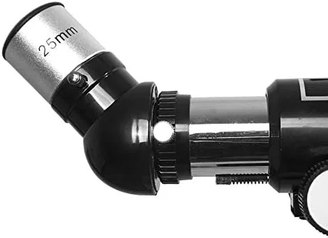 تلسکوپ انکساری قابل حمل، تلسکوپ مسافرتی با کیف حمل، اپتیک شیشه ای با پوشش کامل، سه پایه با ارتفاع قابل تنظیم، برای بزرگسالان، کودکان و مبتدیان