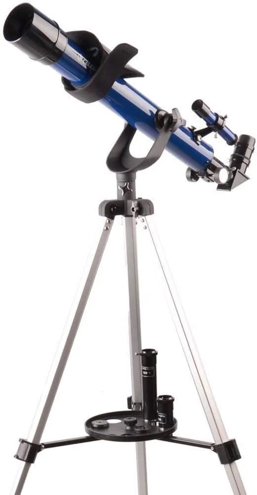 تلسکوپ منکسوری شکست نور با سه پایه و یابنده، تلسکوپ قابل حمل برای مبتدیان نجوم، تلسکوپ مسافرتی، فاصله کانونی 1250 میلی متر، 2 عدد تلسکوپ