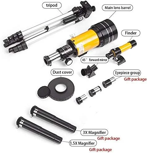 تلسکوپ انکساری مناسب، تلسکوپ انکساری نجومی مناسب، هدیه عالی نجوم برای کاوش فضا، مشاهده ماه و سیارات