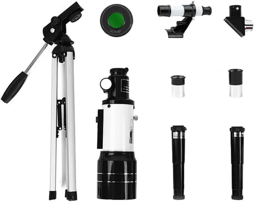 تلسکوپ شکستنی نجومی با دیافراگم 70 میلی‌متری، تلسکوپ مسافرتی شکستنی، تلسکوپ قابل حمل 300 میلی‌متری، هدیه برای مبتدیان نجوم