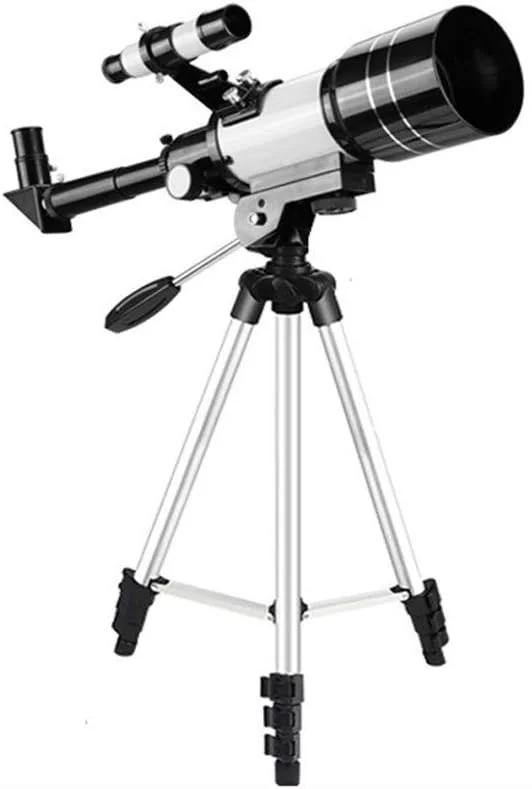 تلسکوپ انکساری، دهانه 70 میلی‌متری، پایه AZ 400 میلی‌متری، تلسکوپ شکست نجومی برای افراد و مبتدیان، تلسکوپ مسافرتی قابل حمل با سه‌پایه