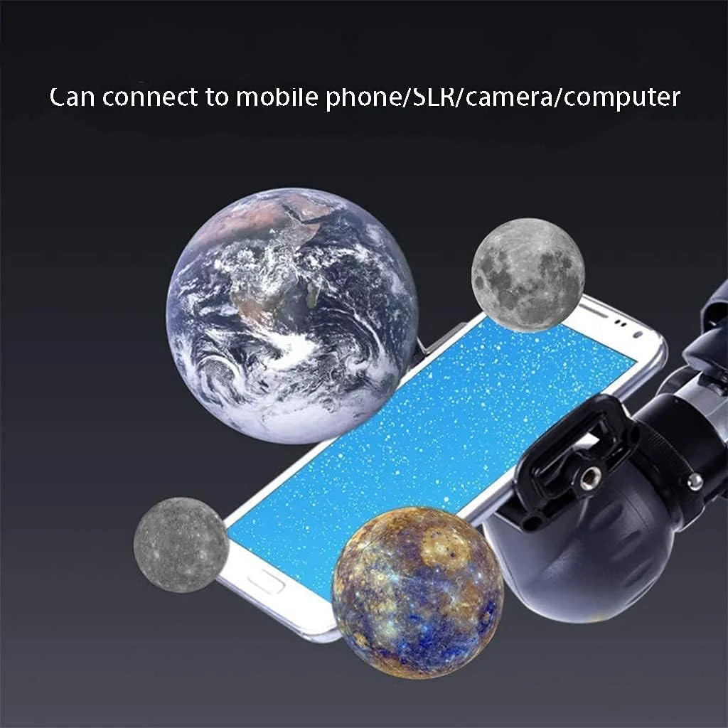 تلسکوپ نجومی انکساری، دهانه 80 میلی‌متری، تلسکوپ 900 میلی‌متری، تلسکوپ مسافرتی برای کودکان، مبتدیان و بزرگسالان، ابزاری عالی برای کاوش فضای ماه