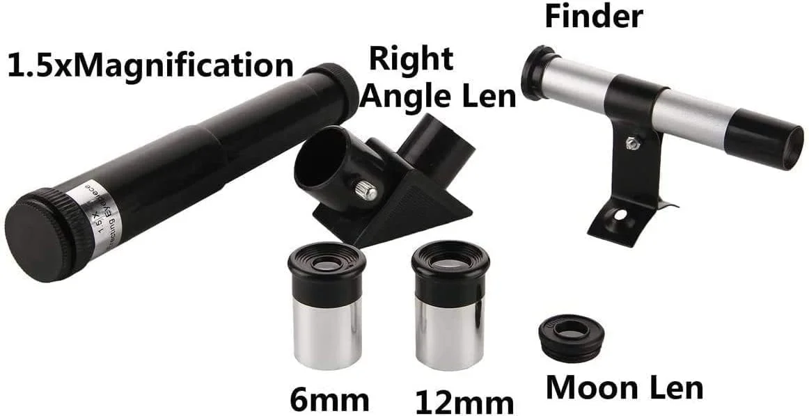 تلسکوپ شکستنی 360x50 میلیمتری، تلسکوپ نجومی منکسر کننده با سهپایه تلسکوپ شکستنی 360x50 میلیمتری، تلسکوپ نجومی منکسر کننده با سهپایه