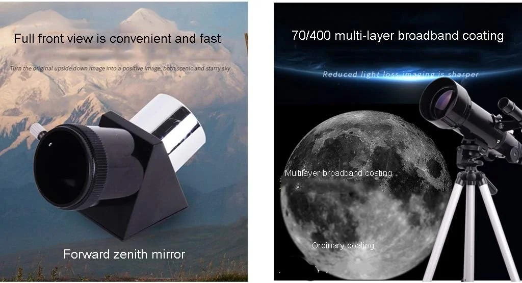 تلسکوپ نجومی 70 میلیمتری برای بزرگسالان و مبتدیان نجوم، تلسکوپ انکساری با سهپایه و کیف حمل، تلسکوپ مسافرتی تلسکوپ نجومی 70 میلیمتری برای بزرگسالان و مبتدیان نجوم، تلسکوپ انکساری با سهپایه و کیف حمل، تلسکوپ مسافرتی