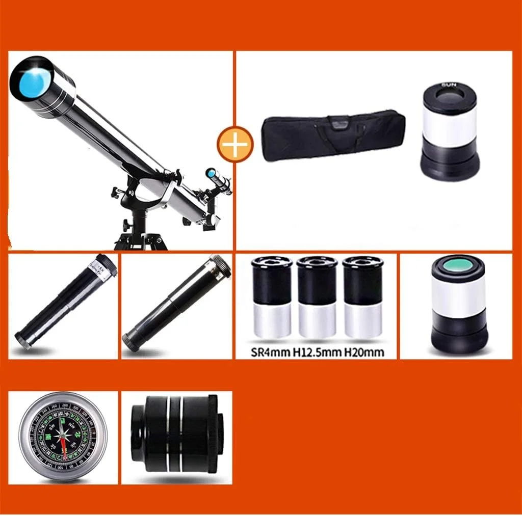 تلسکوپ با فاصله کانونی 900 میلیمتر، تلسکوپ شکستی مسافرتی، همراه خوب برای مشاهده ماه و سیارات - تلسکوپ مسافرتی خوب با کوله پشتی برای و مبتدیان تلسکوپ با فاصله کانونی 900 میلیمتر، تلسکوپ شکستی مسافرتی، همراه خوب برای مشاهده ماه و سیارات - تلسکوپ مسافرتی خوب با کوله پشتی برای و مبتدیان