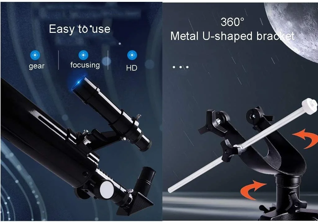 تلسکوپ با فاصله کانونی 900 میلیمتر، تلسکوپ شکستی مسافرتی، همراه خوب برای مشاهده ماه و سیارات - تلسکوپ مسافرتی خوب با کوله پشتی برای و مبتدیان تلسکوپ با فاصله کانونی 900 میلیمتر، تلسکوپ شکستی مسافرتی، همراه خوب برای مشاهده ماه و سیارات - تلسکوپ مسافرتی خوب با کوله پشتی برای و مبتدیان