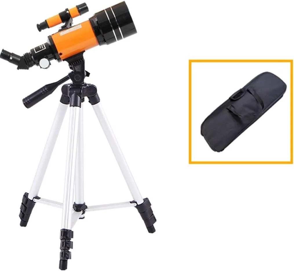 تلسکوپ شکستنی نجومی با دیافراگم 70 میلیمتری، هدیه ای مناسب برای رصد ماه و مناظر، تلسکوپ مسافرتی قابل حمل با کوله پشتی و پایه تلفن هوشمند تلسکوپ شکستنی نجومی با دیافراگم 70 میلیمتری، هدیه ای مناسب برای رصد ماه و مناظر، تلسکوپ مسافرتی قابل حمل با کوله پشتی و پایه تلفن هوشمند