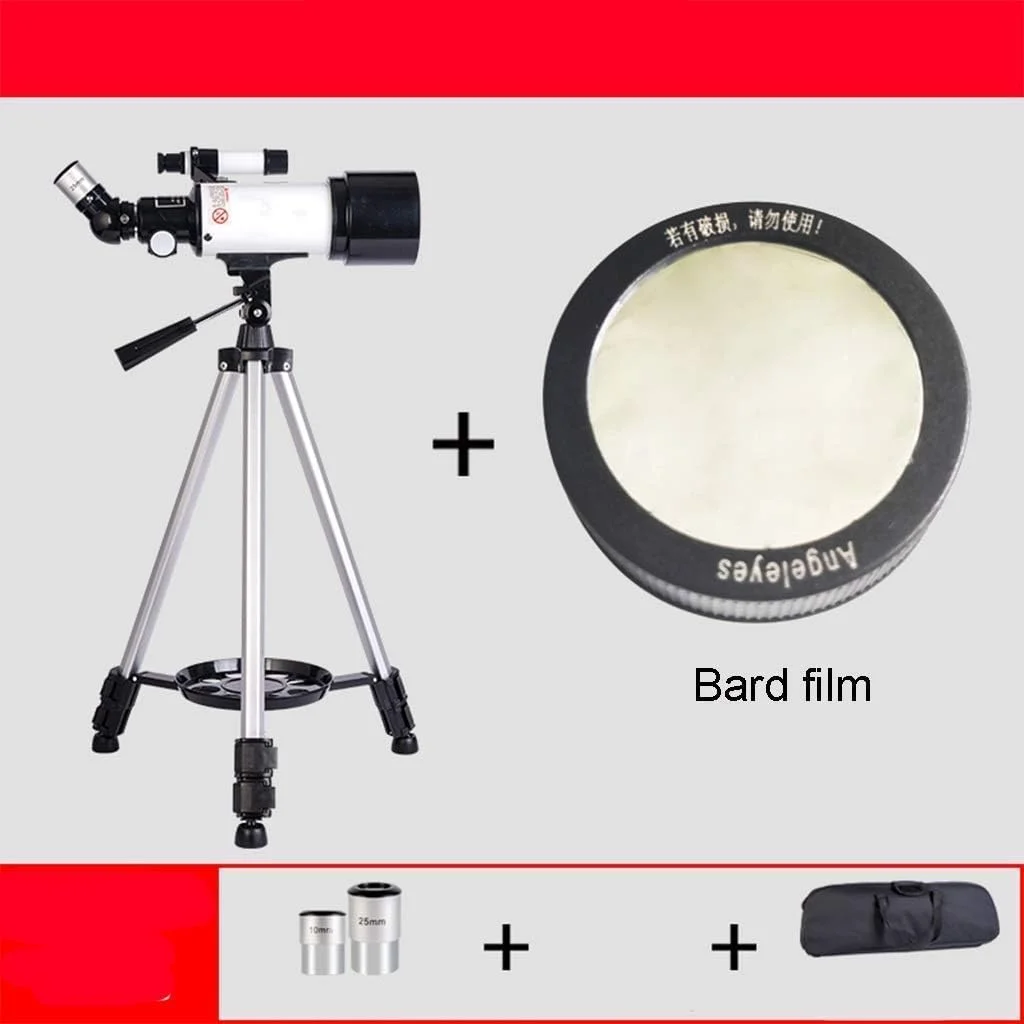 تلسکوپ مسافرتی قابل حمل برای کودکان مبتدی با سه پایه و چشمی، تلسکوپ انکساری با کیف حمل برای کودکان مبتدی