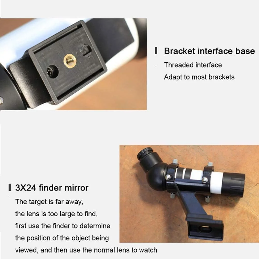 تلسکوپ قابل حمل، تلسکوپ های نجومی حرفه ای HD با سه پایه 60 میلی متری HD تلسکوپ فضایی قابل حمل